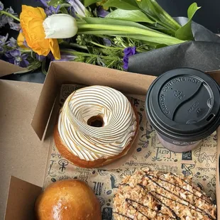 Horchata Donut, Samoa Cookie Donut, Terry Blacks BBQ Brisket &amp; Cheddar Kolache