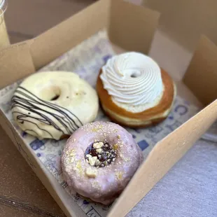 Vegan passion fruit, horchata and GF pb &amp; j