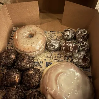 Chocolate Cake Donut Holes (Half Dozen)