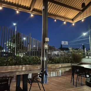 Outside seating