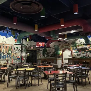 the inside of a restaurant