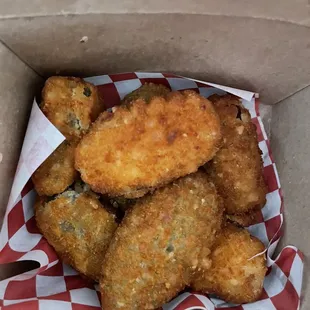 Jalapeño poppers.