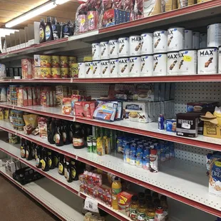 shelves of goods