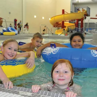 Dive in! Enjoy the Kroc Center's lap or recreation pools, plus water slide and lazy river.