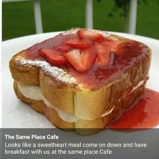 Strawberry and cream cheese Texas toast