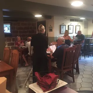 Cozy basement restaurant
