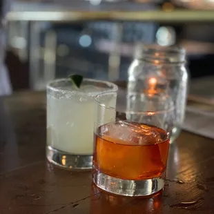 margarita and old fashioned