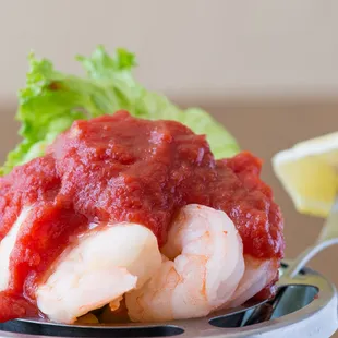 Shrimp cocktail with house made cocktail sauce