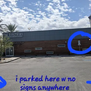 The circle is where the small sign is posted right under the handicap sign to make it look like it's just for that spot SMFH
