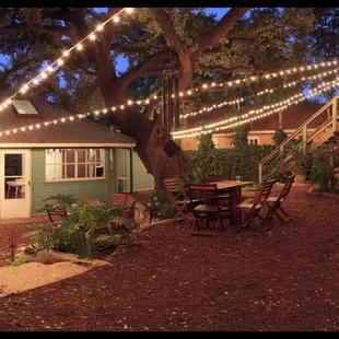 Sanctuary at Amala at night - a beautiful spot for a night wedding.