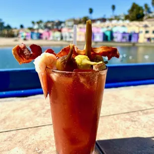 Bacon shrimp Bloody Mary