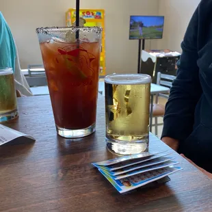Bloody Mary's and pull tabs