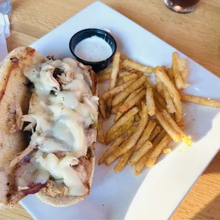 Pulled chicken Philly