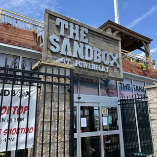 the front of the restaurant