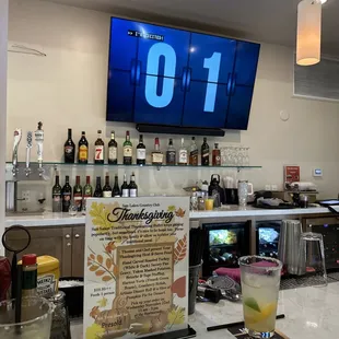 One of 5 Big Screen TVs.