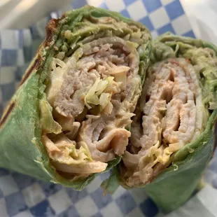 Jody&apos;s Special in a wrap (added avocado and grilled onion)