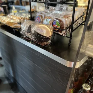 a variety of breads and pastries