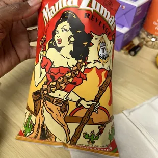 The Mama Zumas Revenge chips are   Delicious but hot!