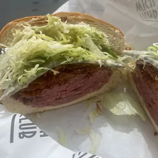Black &amp; Blue. Special sandwich.