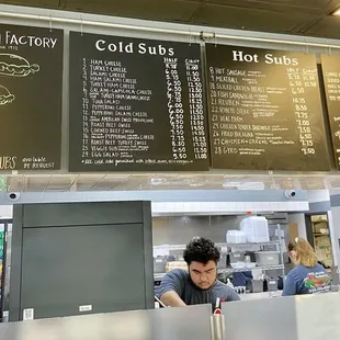 Menu board
