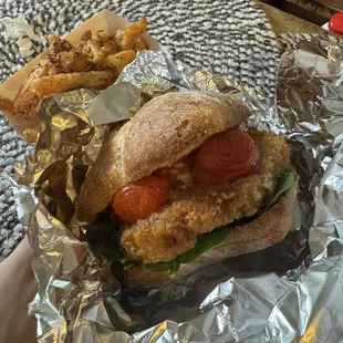 Signature pork sandwich