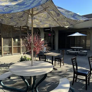 Outside seating