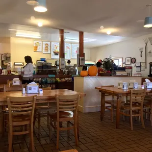 Inside of the Deli! Clean and pretty cool home feeling.