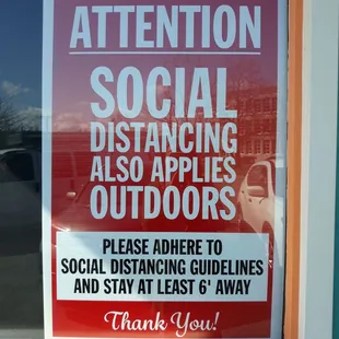 Social distancing policy