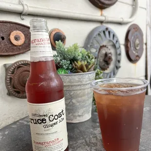 Pomegranate ginger ale...I recommend