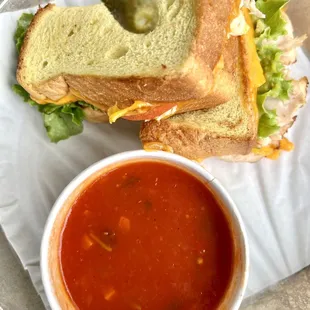 You had me at bacon sandwich + tomato soup