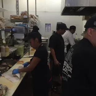 The staff hard at work!