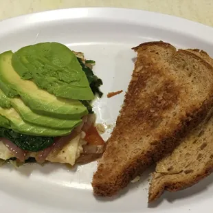 Spinach egg white omelette delicious!