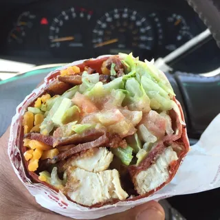 Fried Chicken Bacon Wrap Lunch