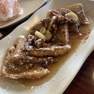 Banana Glazed Walnut French Toast