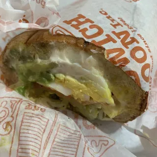 Avocado and Egg Sandwich Lunch