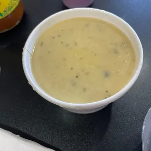 Poblano soup on Tuesday