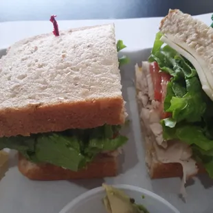 The Trouper (turkey) on wheat berry. The meat is plain, not salty and fresh.