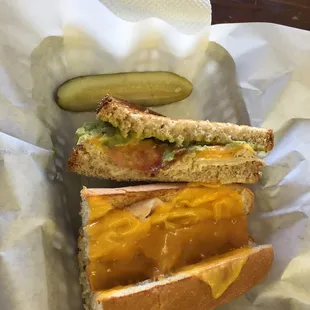 Chicken bacon ranch sandwich &amp; turkey bacon avocado sandwich