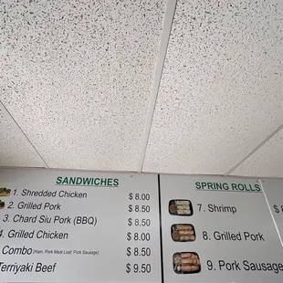 Updated food options APRIL 2024