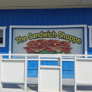 the sandwich shoppe sign