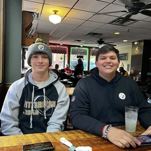 We my two favorite game day guys at The Sandwich Shoppe!