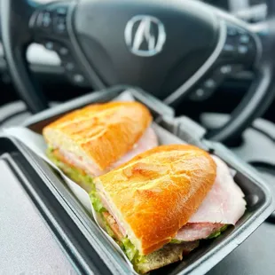 Italian on French roll. Very good! | www.moniquedao.com