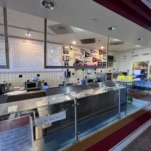 the inside of the restaurant