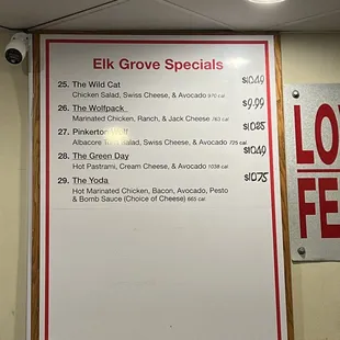 Specials (taken 12/8/2021)