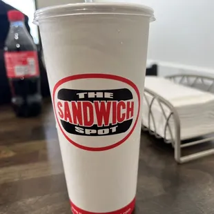 a cup of coffee on a table