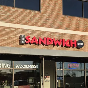 Outside of the restaurant