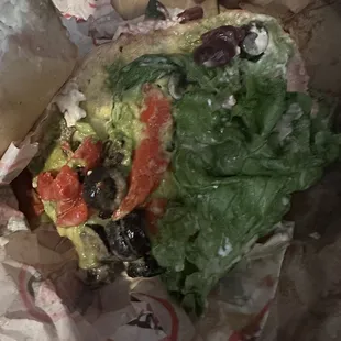 a close up of a sandwich