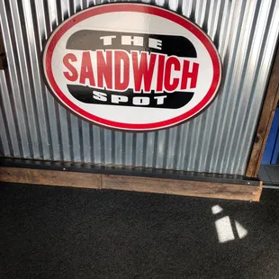 a sign on the side of a building