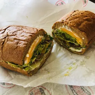 Veggie wedgie- yummilicious (tried on wheat roll instead of my fav Dutch crunch, loved it as well)