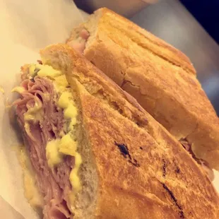 Cuban and side pasta salad